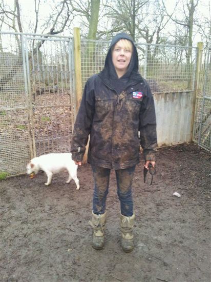 Naomi our Kennel Manager demonstrating the importance of appropriate clothing